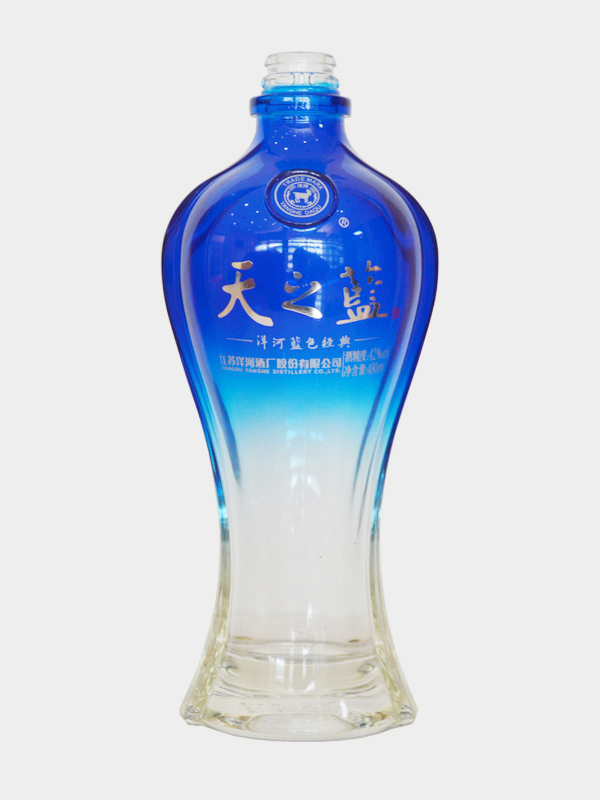 天之蓝仿陶玻璃酒瓶