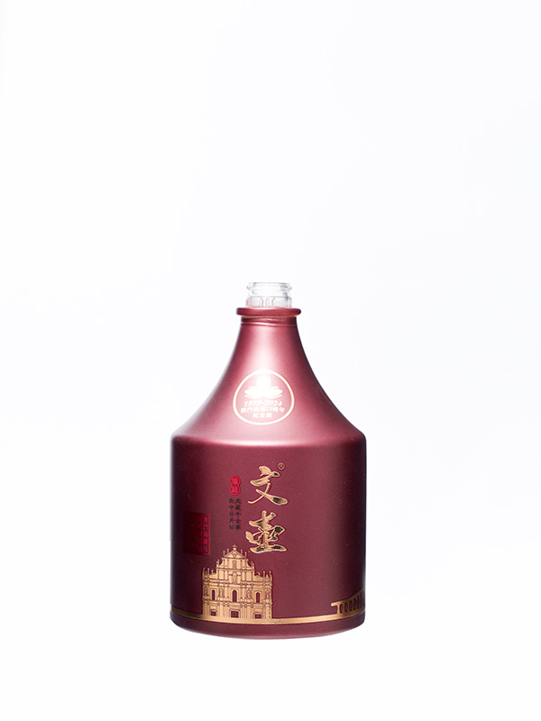 文壶仿陶玻璃瓶