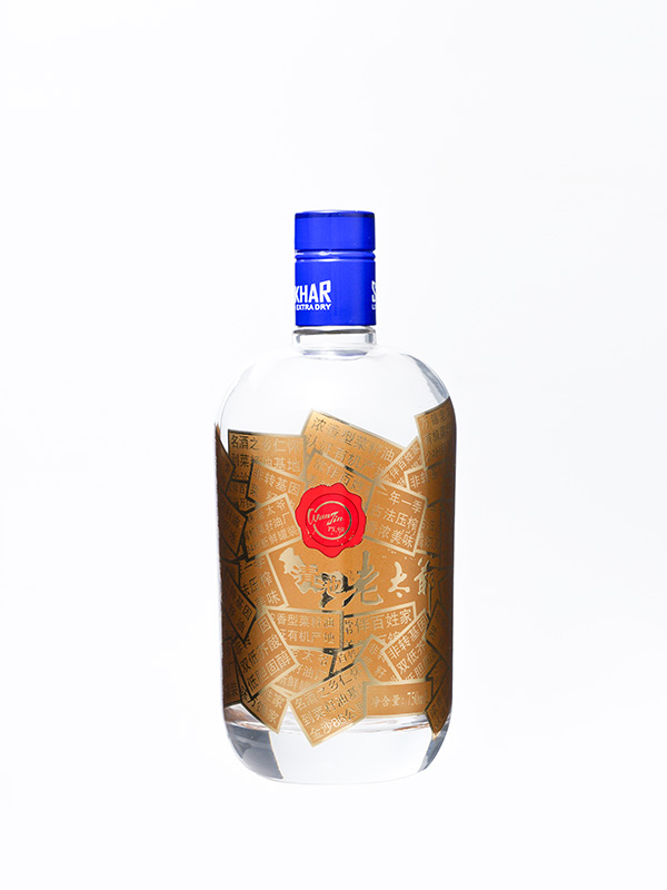 清池老大爷晶白料酒瓶
