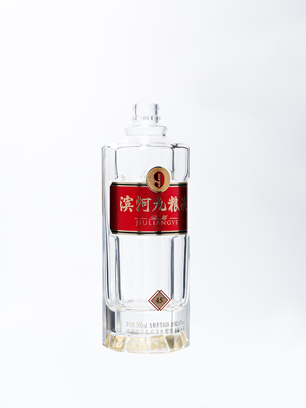 滨河九粮液晶白料酒瓶