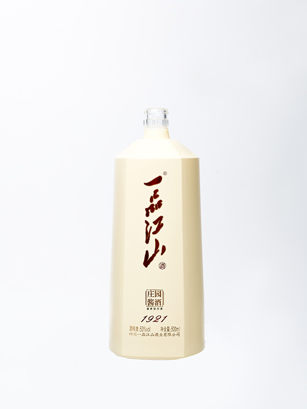 一品江山仿陶玻璃瓶