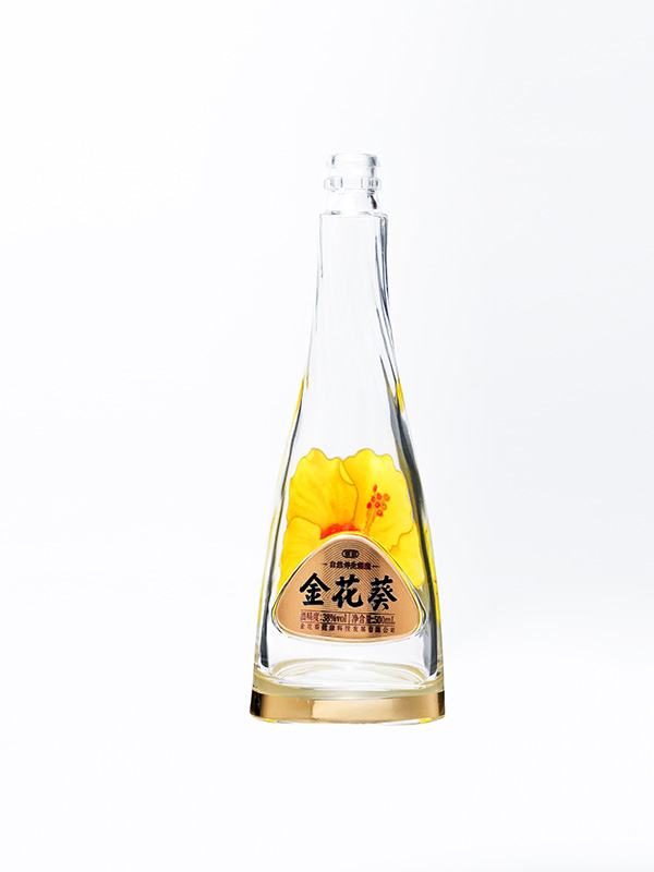 金花葵晶白料酒瓶