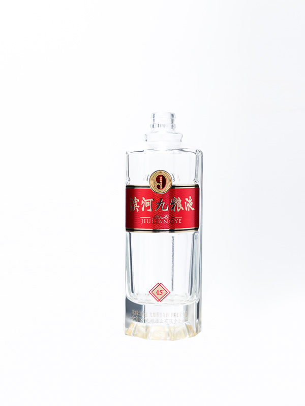 滨河九粮液晶白料酒瓶